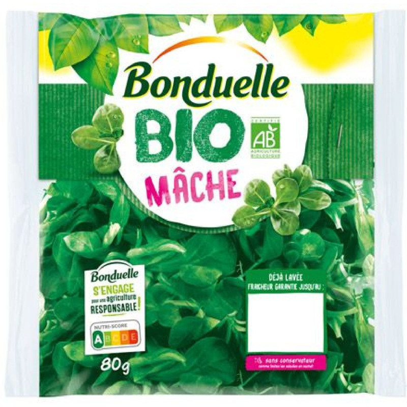 BIO SALADE MACHE BONDUELLE F 6X80G